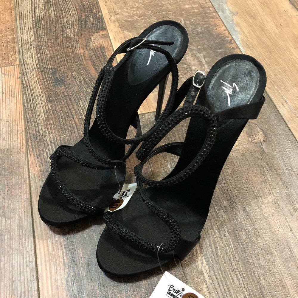 Giuseppe Zanotti jeweled black heels